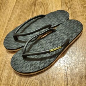 Patagonia Flip Flops Sandals Women 7M Wave Black Performance Footwear  New‎